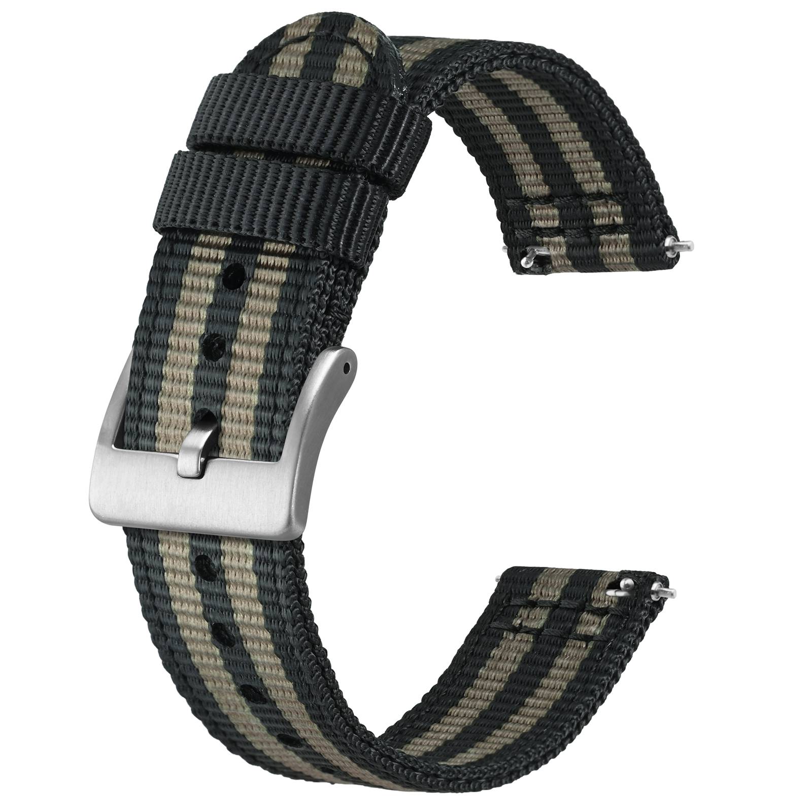 Nato Strap Nylon - BISONSTRAP Nylon Wacth Strap,18mm19mm20mm22mm Quick Release