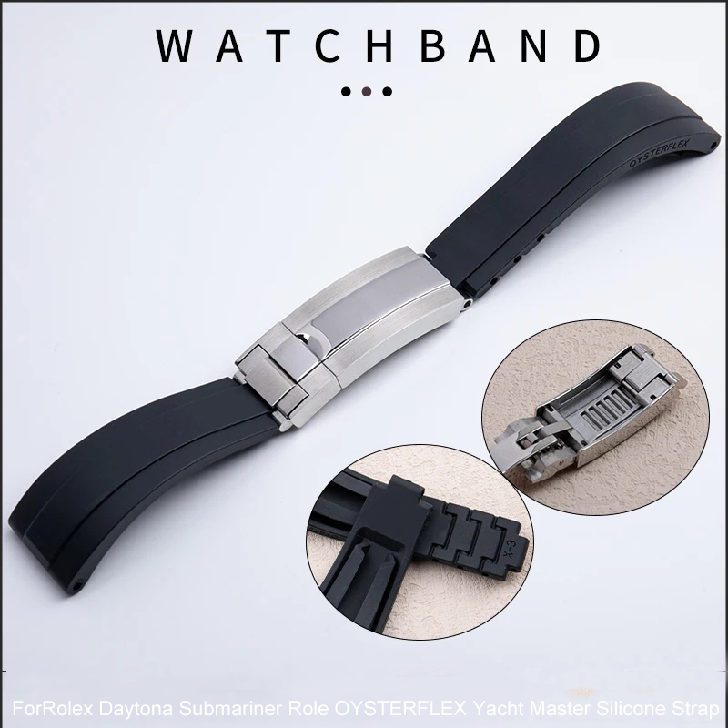 Rubber Short Buckle Watchband  - đánh giá và giá Rolex Watch Submariner