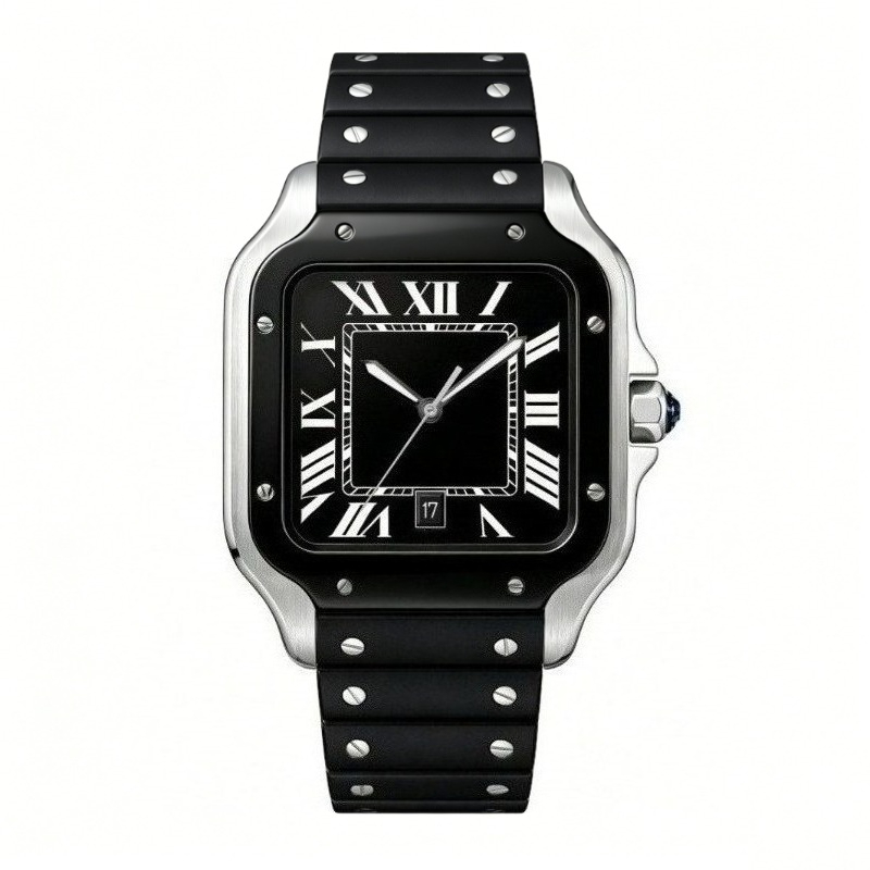 New Luxury Men's Quartz Watch  - đánh giá và giá Cartier Watch Santos