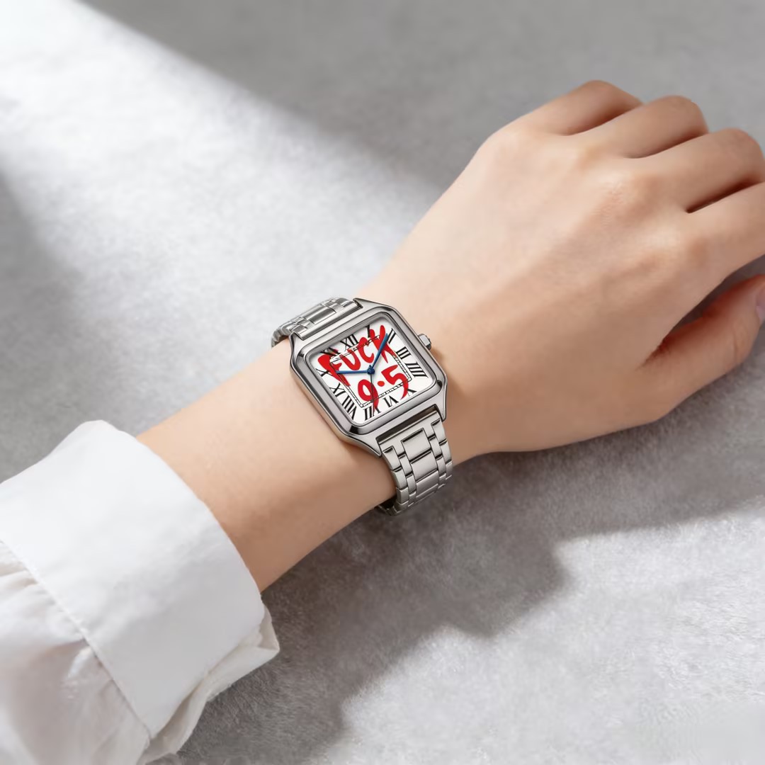FUCK9.5 Stainless Steel Alloy  - đánh giá và giá Cartier Watch Santos