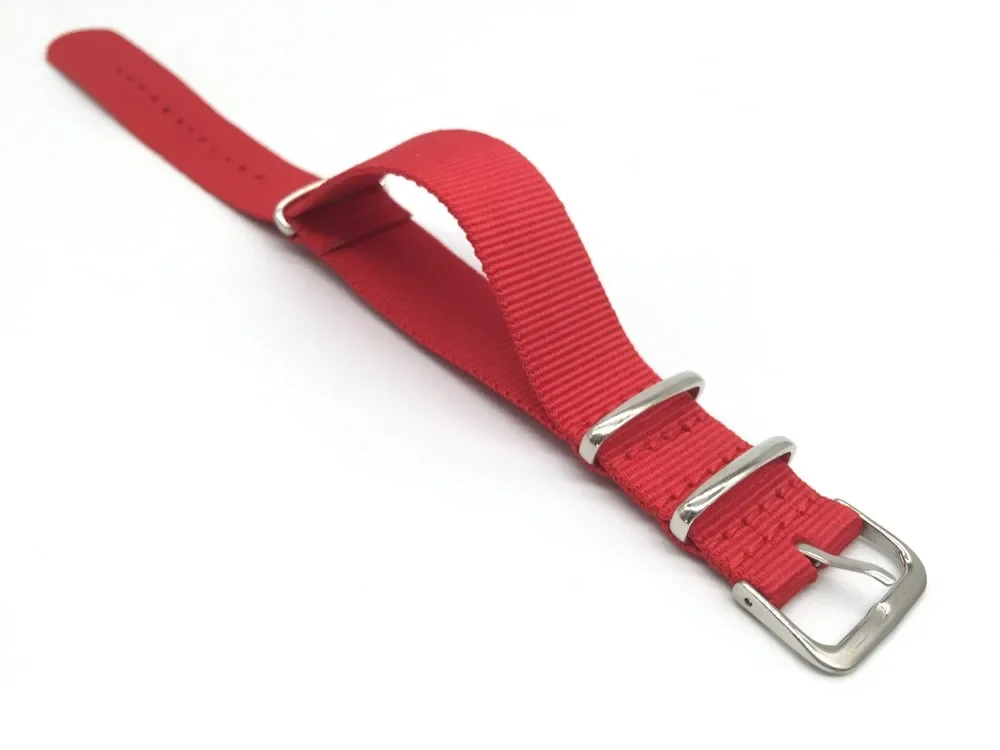Red Nylon Strap Men&Women 18mm - đánh giá và giá Nato Strap Nylon