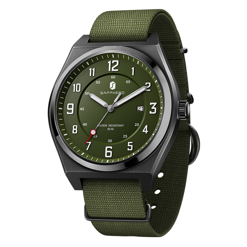 SAPPHERO Men's Sports Quartz W - đánh giá và giá Tropic Strap Vintage